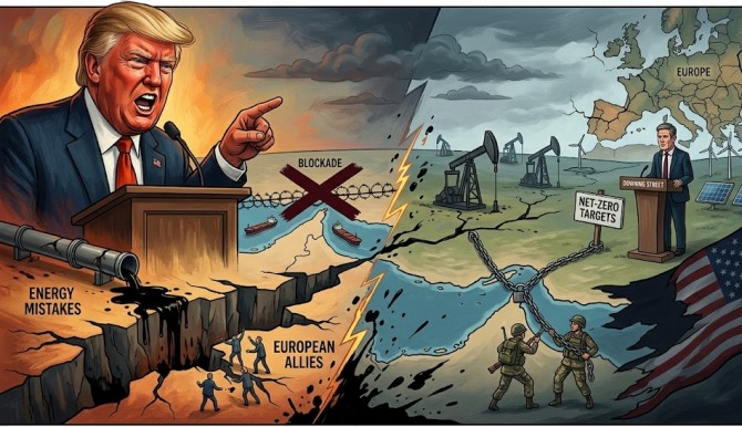 트럼프 미국 대통령은 소셜미디어 '트루스소셜'에 영국을 정면으로 겨냥한 글을 올렸다. 지연된 용기를 발휘해 봉쇄된 호르무즈 해협에서 직접 기름을 빼내 오라, 이제 스스로 싸우는 법을 배워야 할 것이며, 미국은 더 이상 그곳에서 당신들을 돕지 않겠다는 내용이었다. 이미지=제미나이3