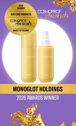 유씨엘이 개발 및 제조한 ELROEL(엘로엘) ‘아이스 워터 선 미스트’가 코스모프로프 주관 '코스모 어워드(COSMO AWARDS)' 선케어 부문에서 수상했다. 사진=유씨엘