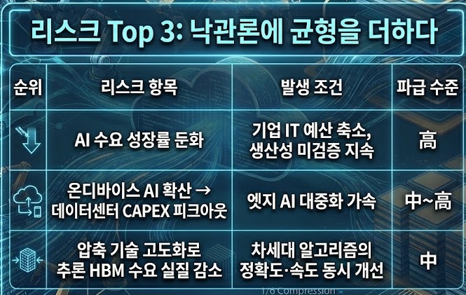 AI 리스크 TOP3: 낙관론에 균형을 더하다. 도표=글로벌이코노믹
