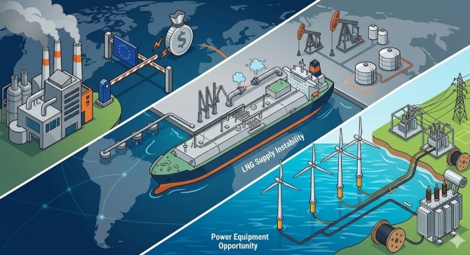 2026년 세계 에너지 시장은 대서양을 사이에 두고 거대한 ‘디커플링(탈동조화)’ 현상을 보이고 있다. 한쪽에서는 해상풍력 사업을 정리하는 대가로 막대한 보상금을 지불하고, 다른 한쪽에서는 자국 기술로만 바다를 채우겠다며 ‘에너지 장벽’을 구축하고 있다. 이미지=제미나이3