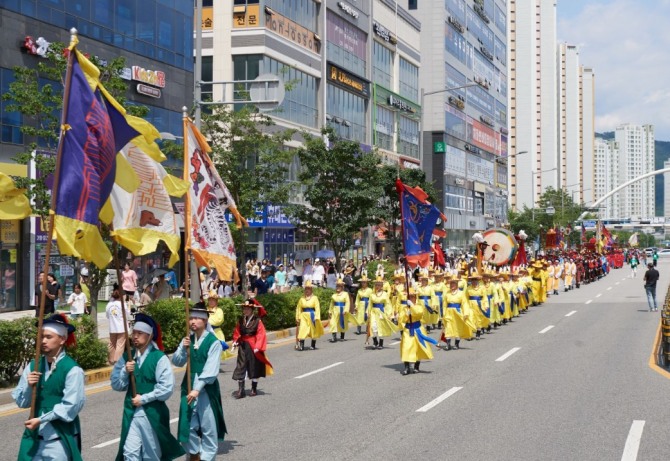 지난해 양주시 왕실축제 어가행렬 모습. 사진=양주시