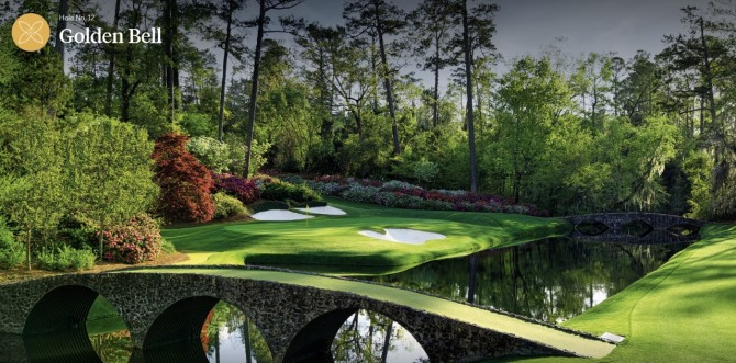 오거스타 내셔널 골프클럽 12번홀. 사진=마스터스