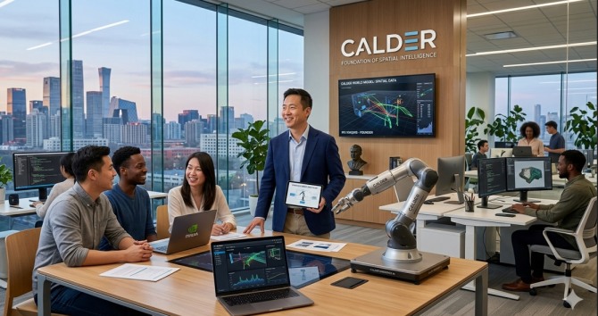 엔비디아 출신 우샤칭, 로봇 데이터 기업 '콜더' 설립... 공간 지능 시장 선점