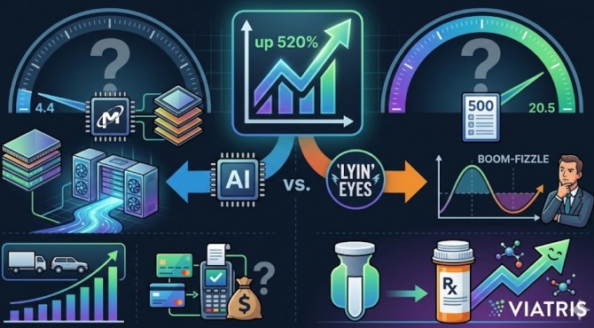 AI 서버 시대가 낳은 기묘한 역설이 글로벌 증시를 뒤흔들고 있다. 주가가 1년 새 5배 이상 급등한 기업이 S&P 500 지수 내 '가장 싼 주식'으로 분류되는 현상이다. 이미지=제미나이3