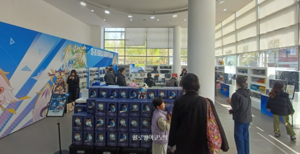 에스팩토리 한켠에는 쿠키런 MD샵이 열렸다. 사진=이원용 기자