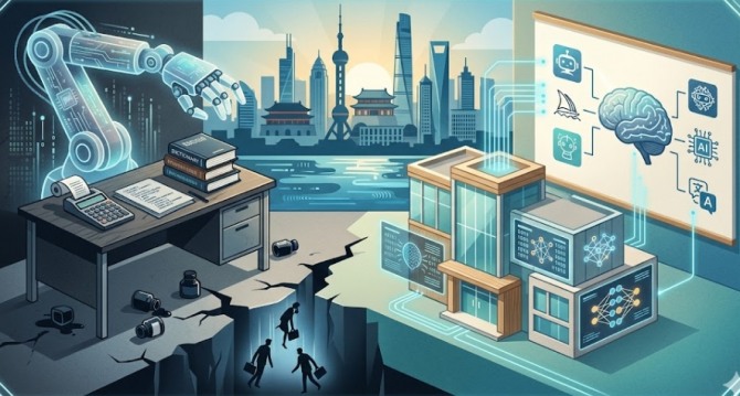 중국 ‘AI 고용 절벽’ 직격탄… 화이트칼라 숙련 노동의 종말 오나