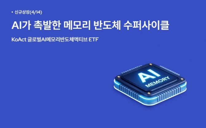 삼성액티브자산운용은 오는 14일 'KoAct 글로벌AI메모리반도체액티브' ETF를 상장한다고 13일 밝혔다. 사진=삼성액티브자산운용 홈페이지