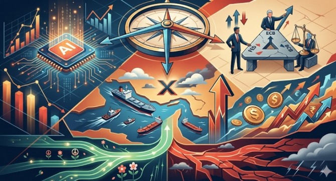 미국·이란 전쟁이 촉발한 에너지 충격에 세계 6대 중앙은행이 금리를 묶어 둔 채 '다음 한 수'를 두고 갈라지고 있다. 이미지=제미나이3