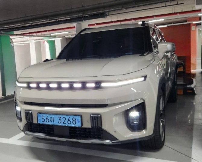 KGM 토레스 EVX E7 모델. 사진=나연진 기자