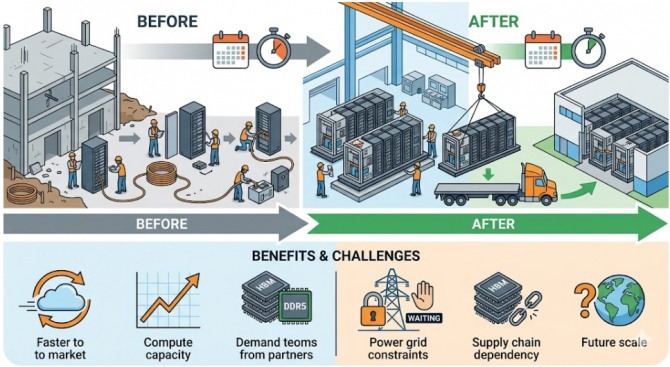 아마존 '3주의 마법'… 15주 걸리던 AI 요새, 공장에서 찍어낸다