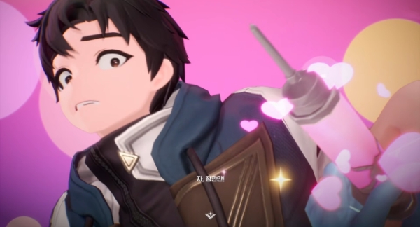 몬길 스토리 중 남주인공 '클라우드'의 모습. 사진=몬길 인게임 화면 캡처