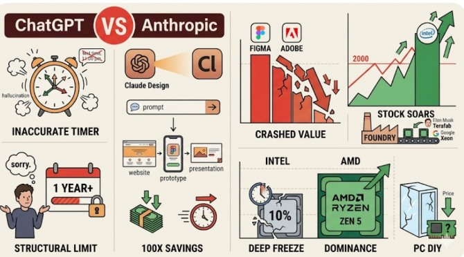 챗GPT는 지어냈고 앤스로픽은 부쉈다… ‘인텔 부활’ 속 숨겨진 삼성의 기회