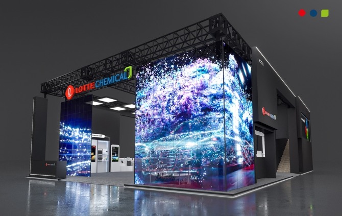 롯데케미칼 차이나플라스 2026 부스 조감도. 사진=롯데케미칼