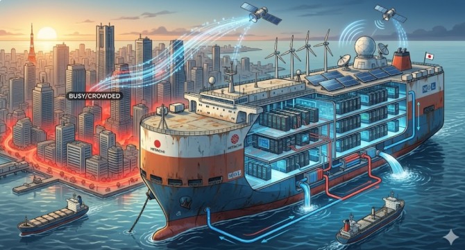 "데이터센터 부지 없다"… 도쿄·오사카 AI 전력난, '바다'가 해답인가