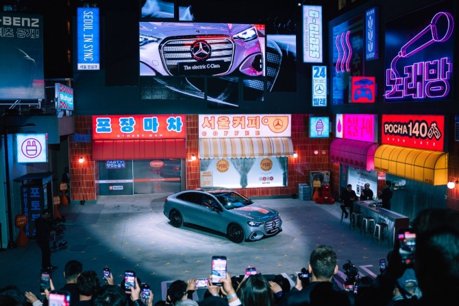 더 뉴 일렉트릭 C-클래스 월드프리미어 출시 현장, 사진=메르세데스-벤츠코리아