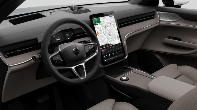 볼보자동차코리아의 순수 전기 플래그십 SUV 'EX90' 실내 인테리어. 사진=볼보자동차코리아