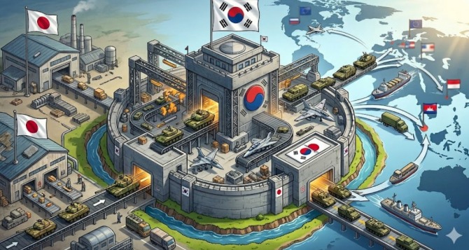 무기 성패는 깨끗한 연구소가 아니라 진흙탕이 뒹구는 전장이 결정한다. 한국은 세계에서 유일하게 수십 년간 대규모 기갑 부대와 포병 전력을 가동하며 쌓은 실전 자료로 무기를 고치고 다듬었다. 이미지=제미나이3
