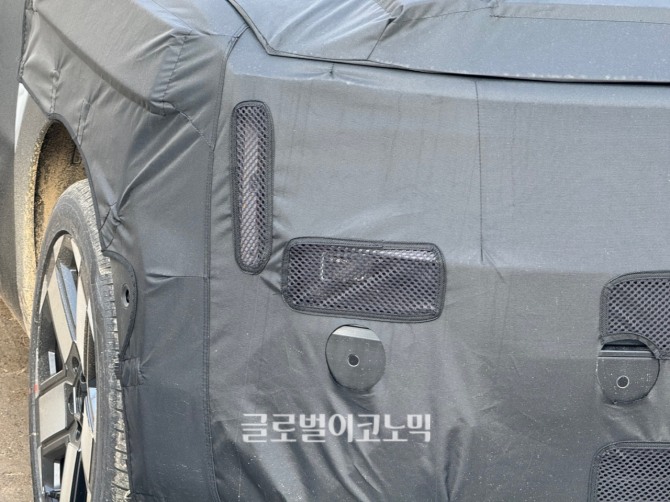 현대자동차 '싼타페 페이스리프트' 테스트카 (사진=최태인 기자)