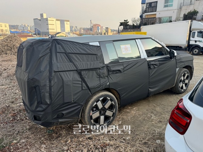현대자동차 '싼타페 페이스리프트' 테스트카 (사진=최태인 기자)