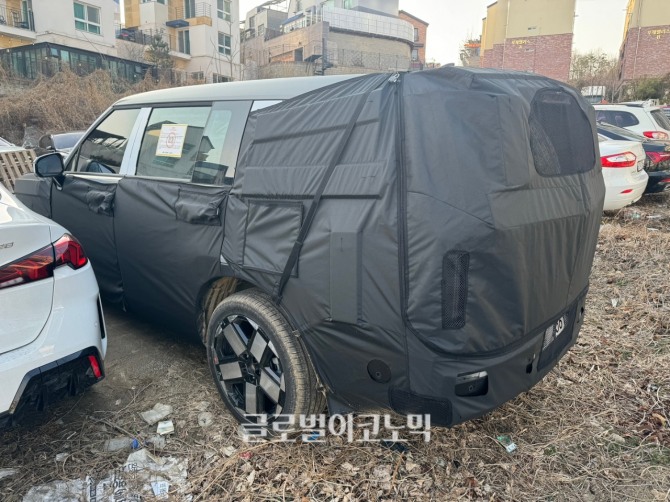 현대자동차 '싼타페 페이스리프트' 테스트카 (사진=최태인 기자)