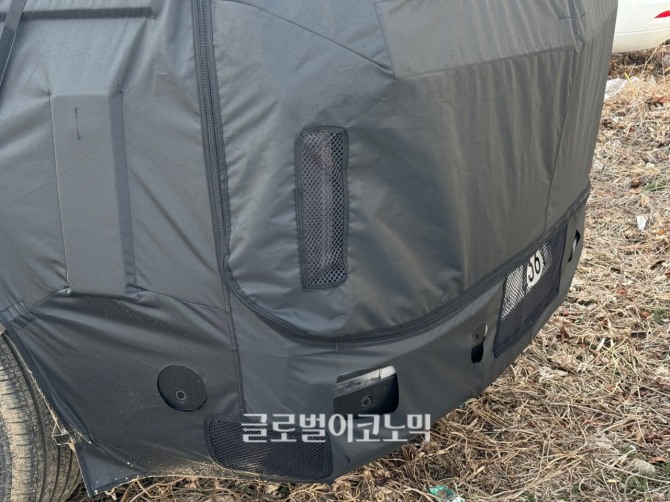 현대자동차 '싼타페 페이스리프트' 테스트카 (사진=최태인 기자)