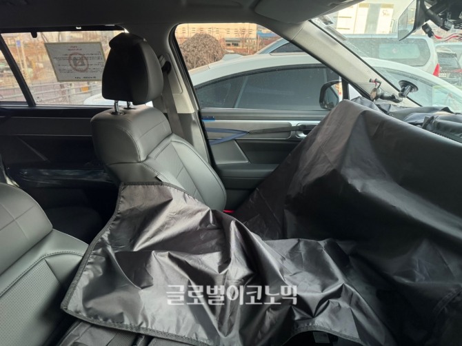 현대자동차 '싼타페 페이스리프트' 테스트카 (사진=최태인 기자)