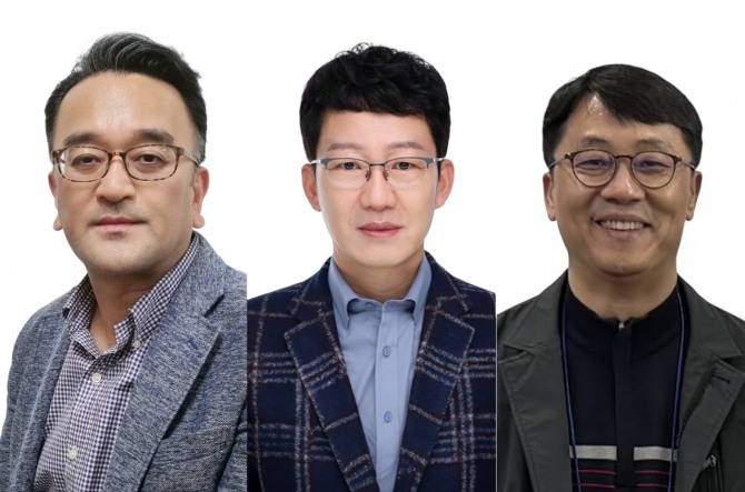 이종환 상명대 시스템반도체공학과 교수, 이호근 대덕대 미래자동차학과 교수, 박재형 단국대 융합반도체공학과 교수(왼쪽부터). 사진=본인·학과 홈페이지