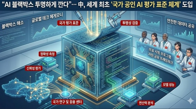 “AI 블랙박스 투명하게 깐다”... 中, 세계 최초 ‘국가 공인 AI 평가 표준 체계’ 도입