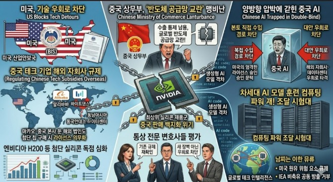 "새 장벽 아닌 우회로 차단"… 美, 中 테크 기업 해외 자회사 AI 칩 규제 명확화