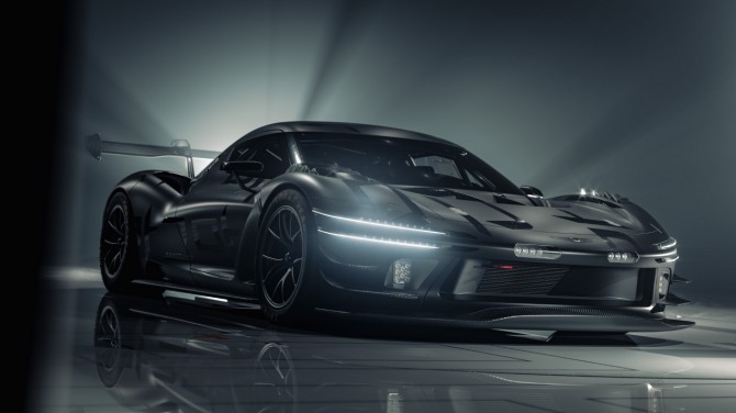 제네시스 마그마 GT3 콘셉트. 양산을 염두에 두지 않고 GT3 기술 규정을 반영해 레이스 환경에 최적화한 독자 콘셉트다. 사진=제네시스
