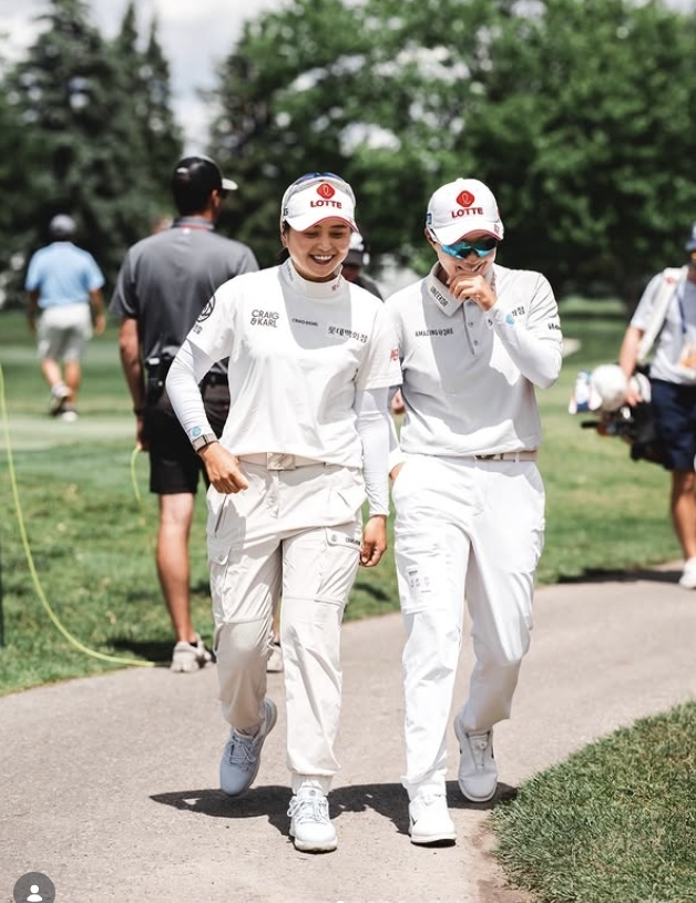 최혜진과 김효주(우측). 사진=LPGA