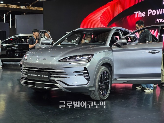 BYD '씨라이언 6 DM-i'. 사진=최태인 기자