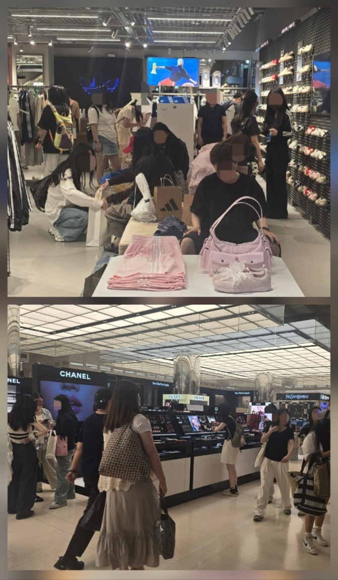 롯데백화점 본점(위), 신세계백화점 본점 모습. 사진=문용균 기자