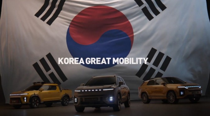 KGM 'O100 컨셉트, 토레스 EVX, 액티언'. 사진=KG모빌리티 