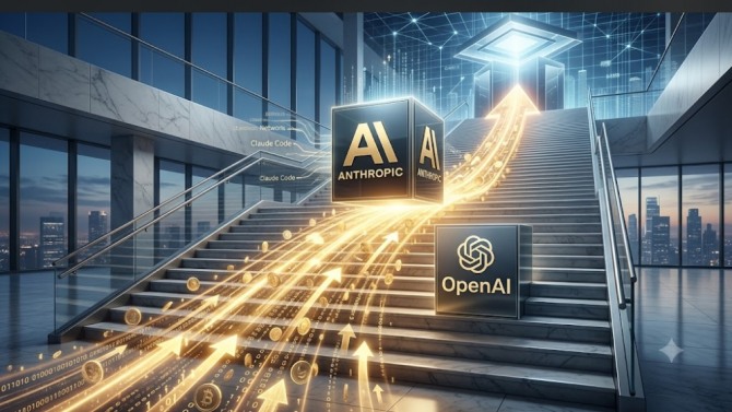 인공지능(AI) 시장의 권력 지형이 요동친다. 오픈AI의 강력한 라이벌 앤스로픽이 미국 증권거래위원회(SEC)에 비공개 상장 예정 서류를 제출했다. 이미지=제미나이3