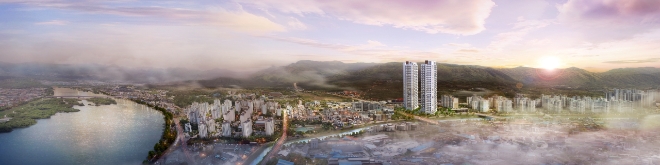 춘천 리버뷰 아이파크 조감도 (사진=아이파크현대산업개발)