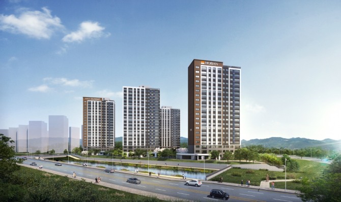 첨단3지구 A7블록 '호반써밋 첨단3지구’ 투시도 (사진=호반건설)