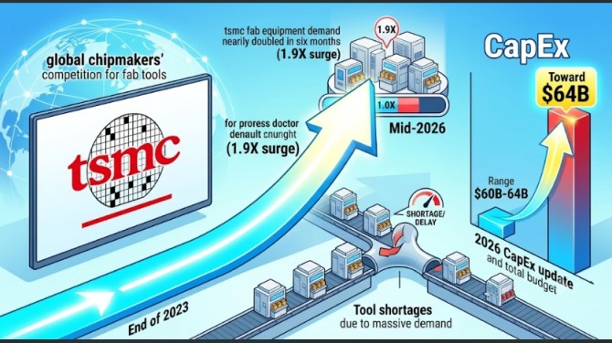 AI 증설에 막힌 반도체 장비 공급… TSMC 설비투자 640억 달러로 확대