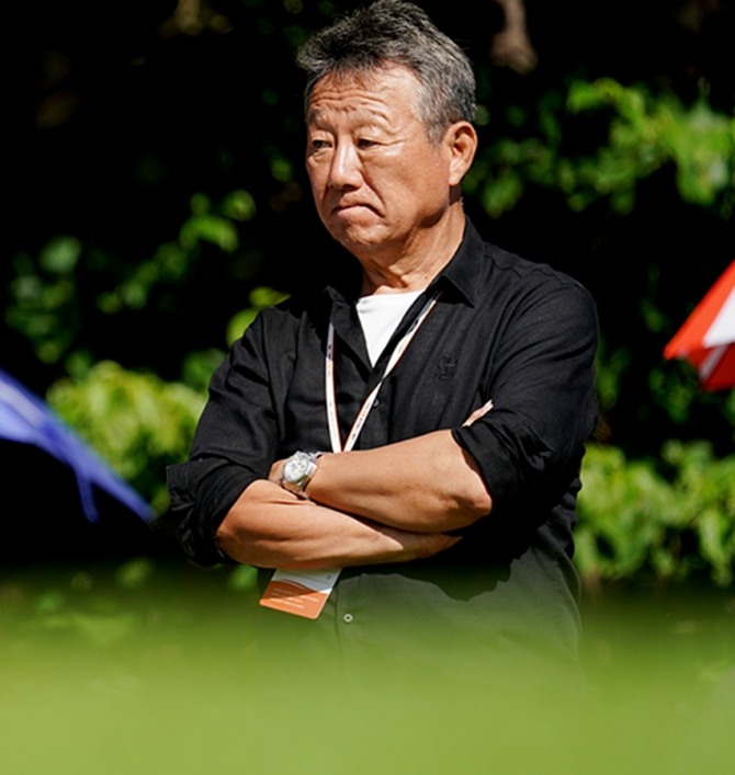 대회를 관전하는 OK금융그룹 최윤 회장. 사진=강병구 기자