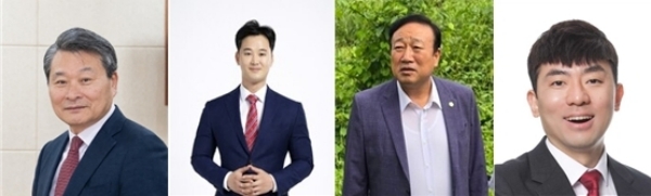 국민의힘 서구을 당협위원장 도전자. 왼쪽부터 김유곤·김영훈·김학엽·신상영. 사진=각 도전자