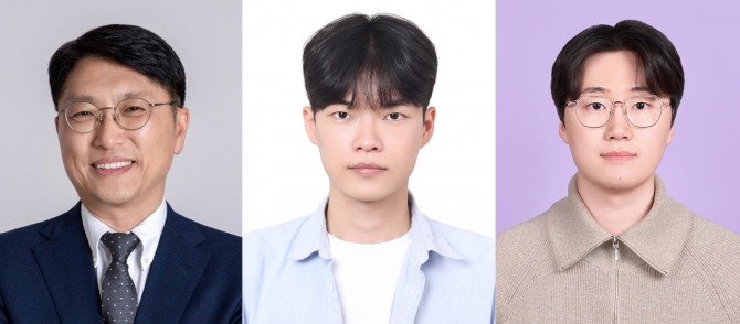 AI 데이터센터 폐열 회수 통합 시스템을 연구한 UNIST 연구진. 임한권 교수(왼쪽부터), 이동현 연구원(제1저자), 성제현 연구원. 자료=UNIST 대외협력팀