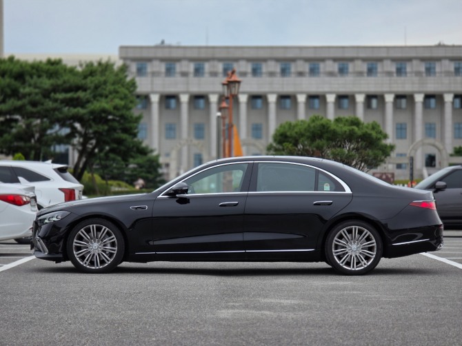 메르세데스-벤츠 '더 뉴 S 580 4MATIC L'. 사진=최태인 기자