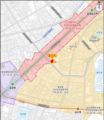 마포구 서교동 372-3과 372-10에 지하 4층~지상 19층, 높이 83.5m의 관광숙박시설이 들어선다. 이미지=서울시 