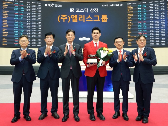 엘리스그룹 코스닥시장 상장기념식 사진. 사진=한국거래소