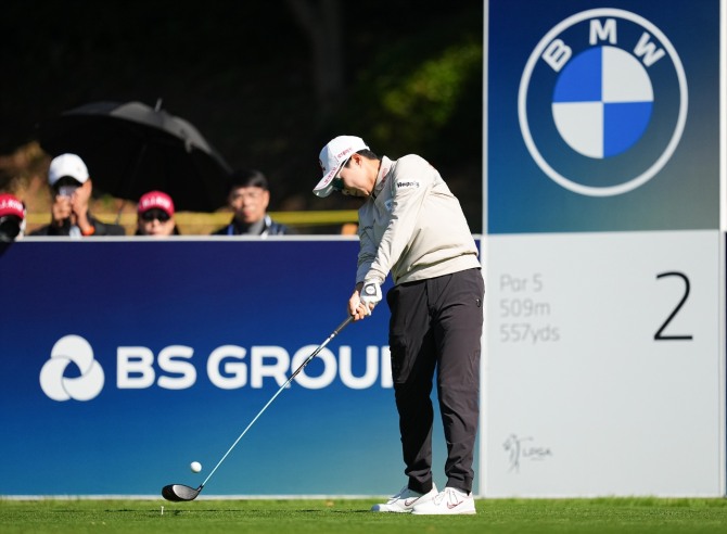 김효주의 드라이버 임팩트. 사진=BMW 코리아/조원범 포토
