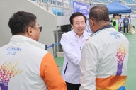 박홍률 목포시장, 전국장애학생체전 운영본부 방문