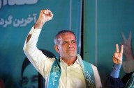 이란 대선 개혁파 페제시키안 당선...54% 득표