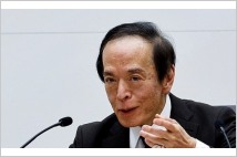 우에다 日銀 총재 "인플레 계속 오르면 금리 인상"