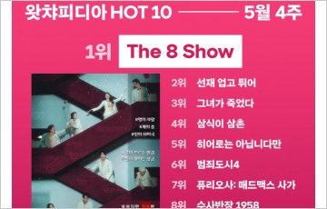 '왓챠피디아 HOT 10'…'더 에이트 쇼' 공개 직후 1위