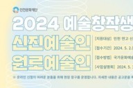 인천문화재단, 2024년도 예술창작생애지원 공모